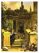 Melchior de Hondecoeter View of a Terrace oil painting